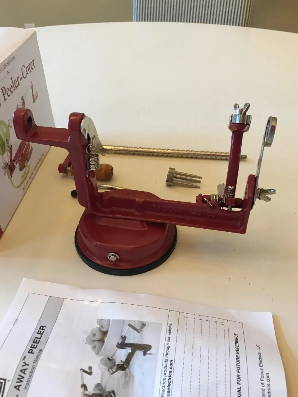 GRANDMACORE WILLIAMS SONOMA APPLE PEELER-CORER IN BOX